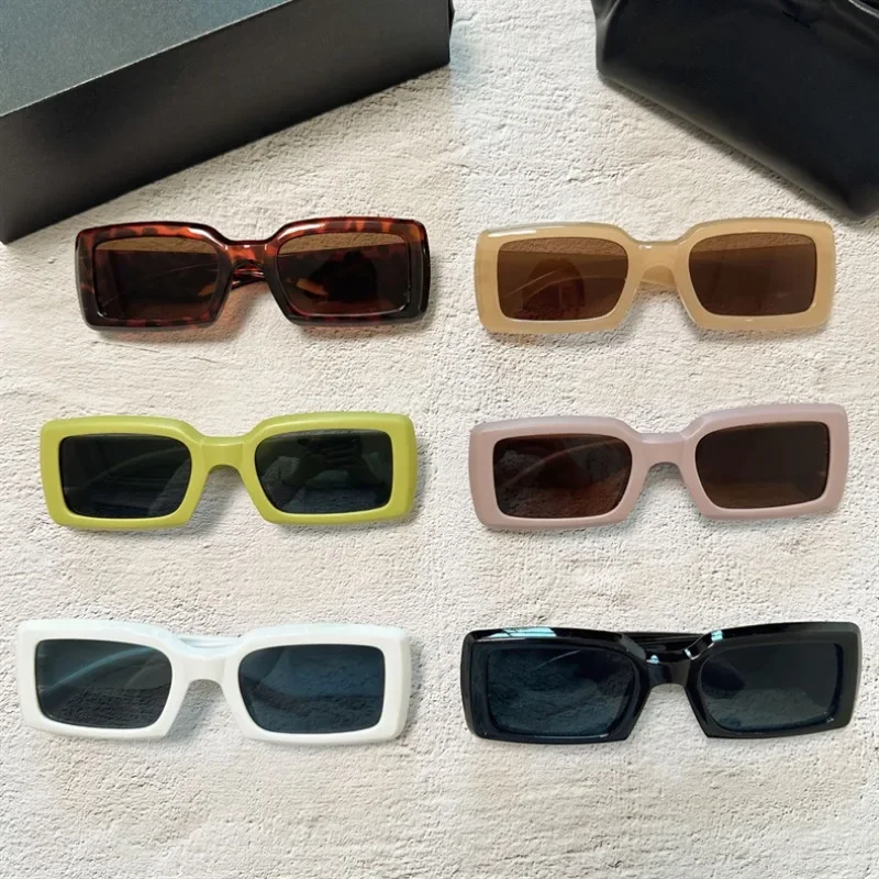Vintage Outdoor Fashion - Nuevas gafas de sol rectangulares pequeñas