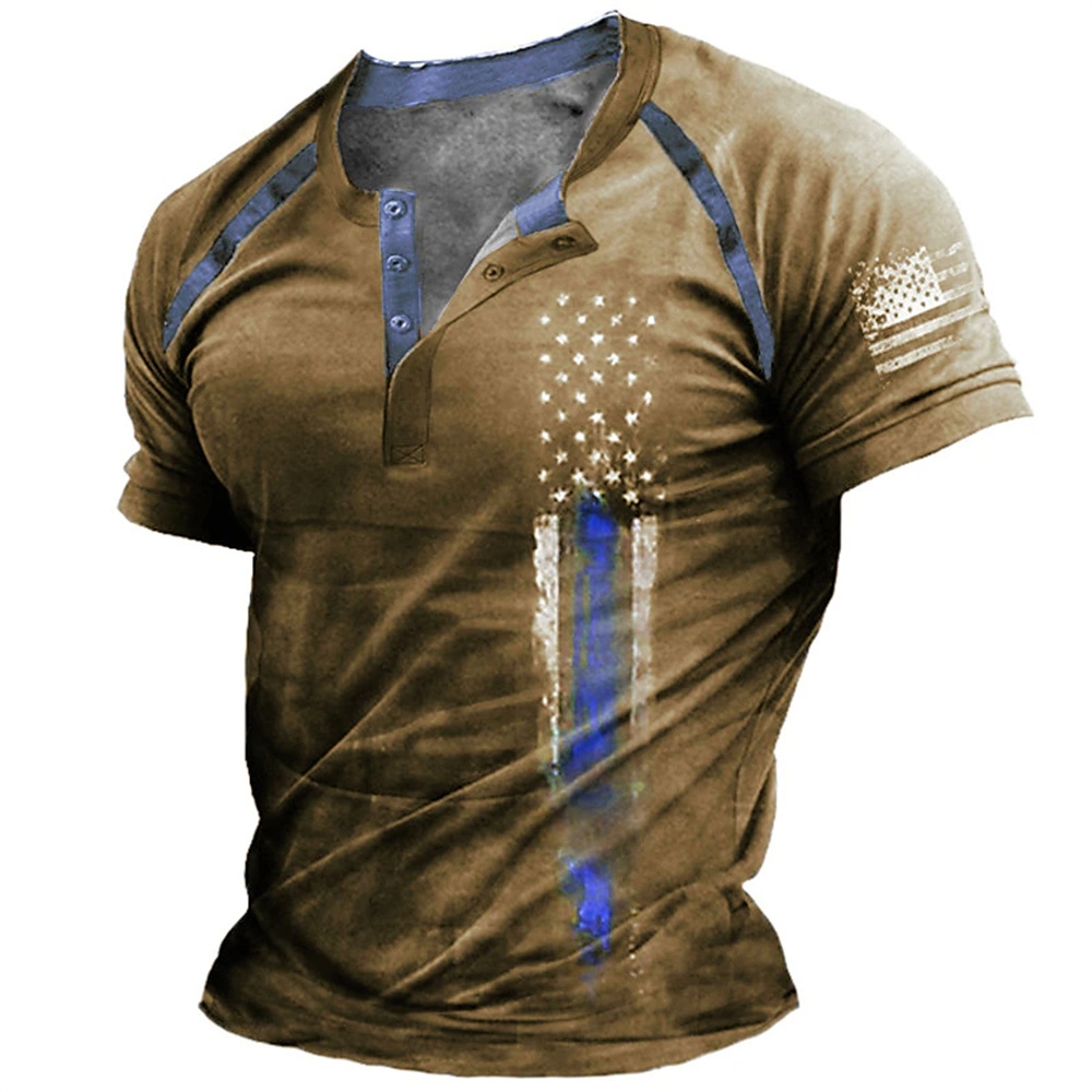 Vintage Fashion Jersey - Camiseta Divertida con Estampado de Bandera