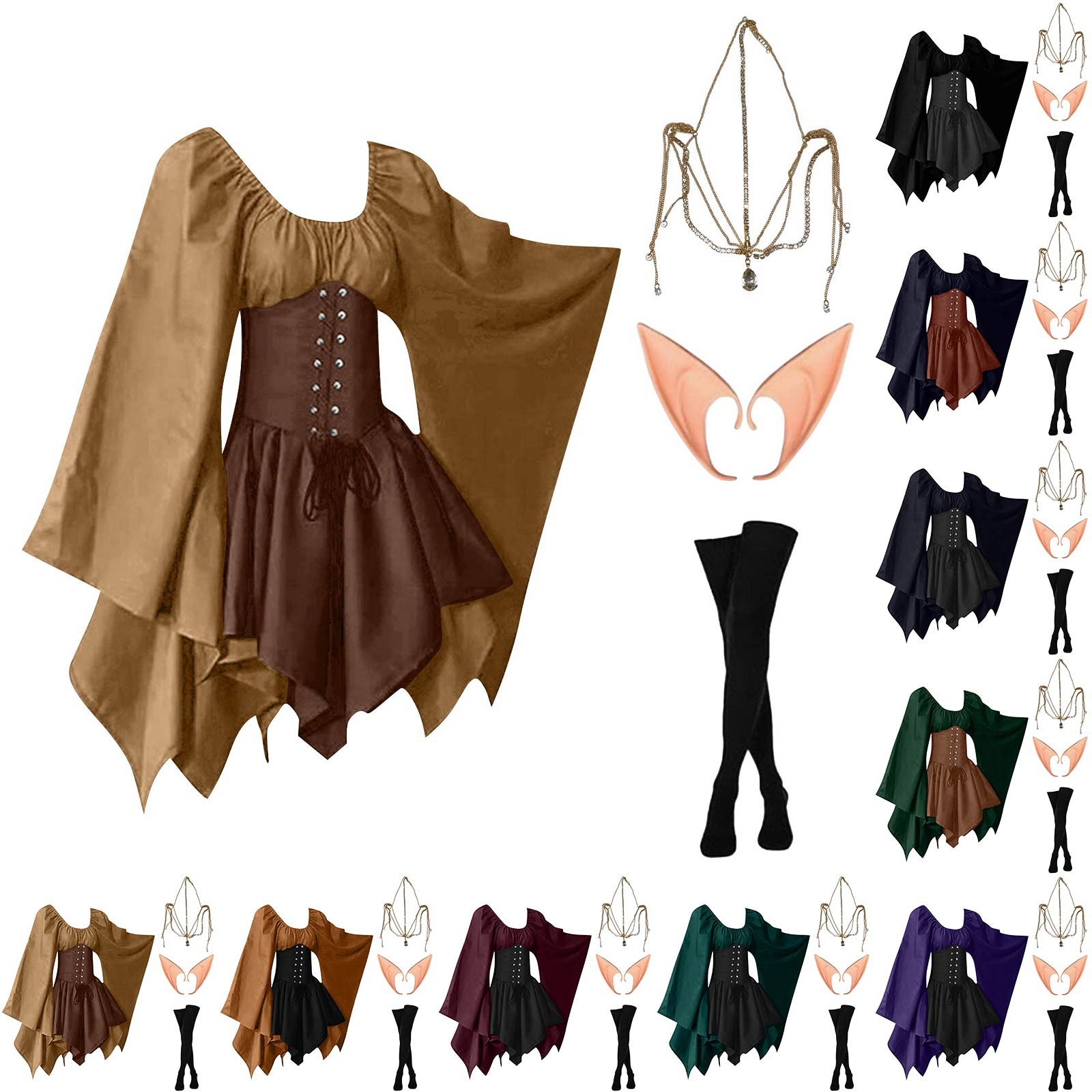 Halloween Cosplay Palacio Vict - Vintage Fashion Dresses reseña y precio