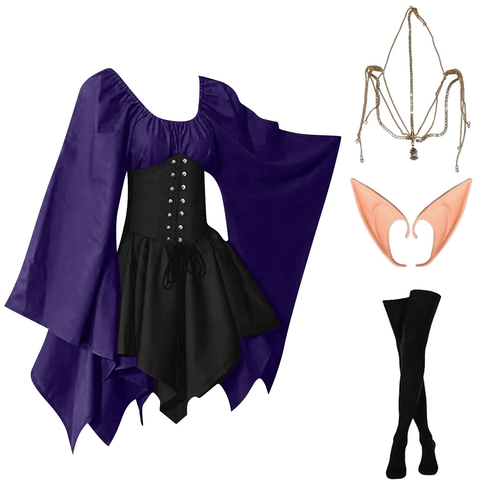Halloween Cosplay Palacio Vict - Vintage Fashion Dresses reseña y precio