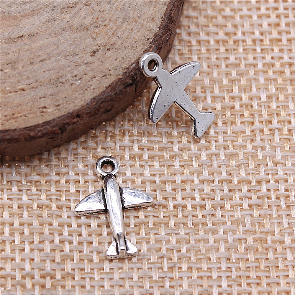 10 piezas de dijes de avión de - Vintage Fashion Stores reseña y precio