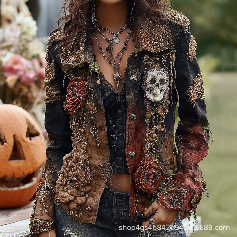 Chaqueta gótica punk con borda - Vintage Fashion Stores reseña y precio