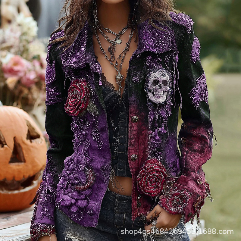 Chaqueta gótica punk con borda - Vintage Fashion Stores reseña y precio