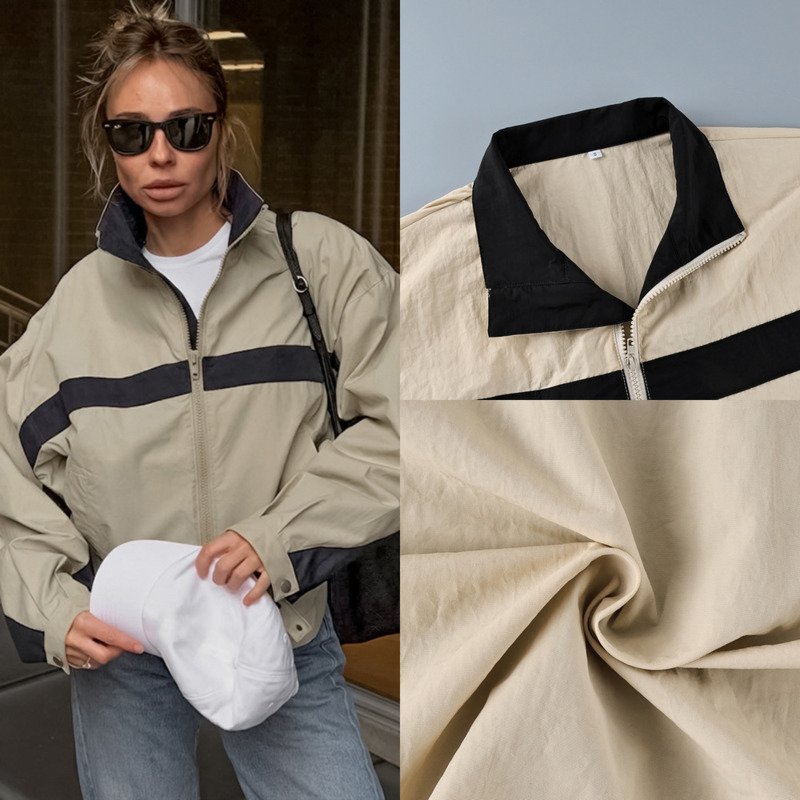 Chaqueta cortavientos con bloq - Vintage Windbreaker Nylon reseña y precio